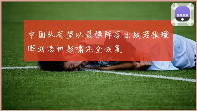 中国队有望以最强阵容出战若张瑷晖刘浩帆彭啸完全恢复